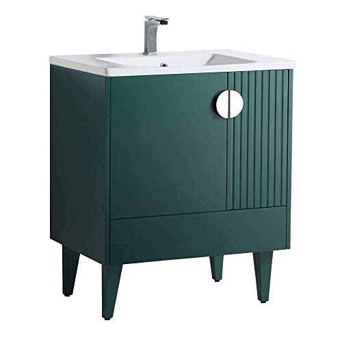 Green - Polished Chrome Handles