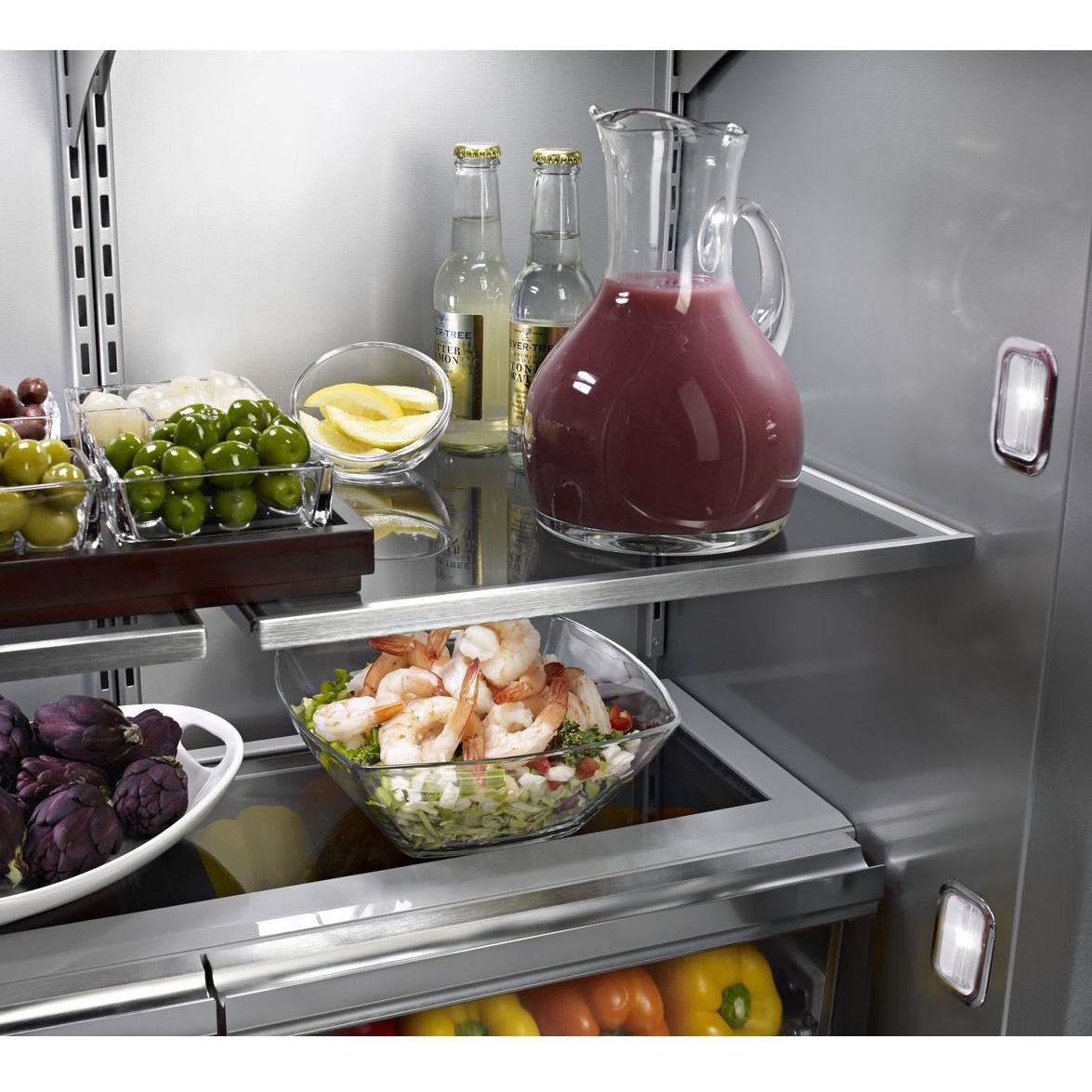 KitchenAid 36-Inch French Door Refrigerator with 20.8 Cu. Ft. Capacity, Internal Ice Maker - Stainless Steel (KBFN506ESS) - Perfect for Modern Kitchens, Large Families & Entertaining Guests