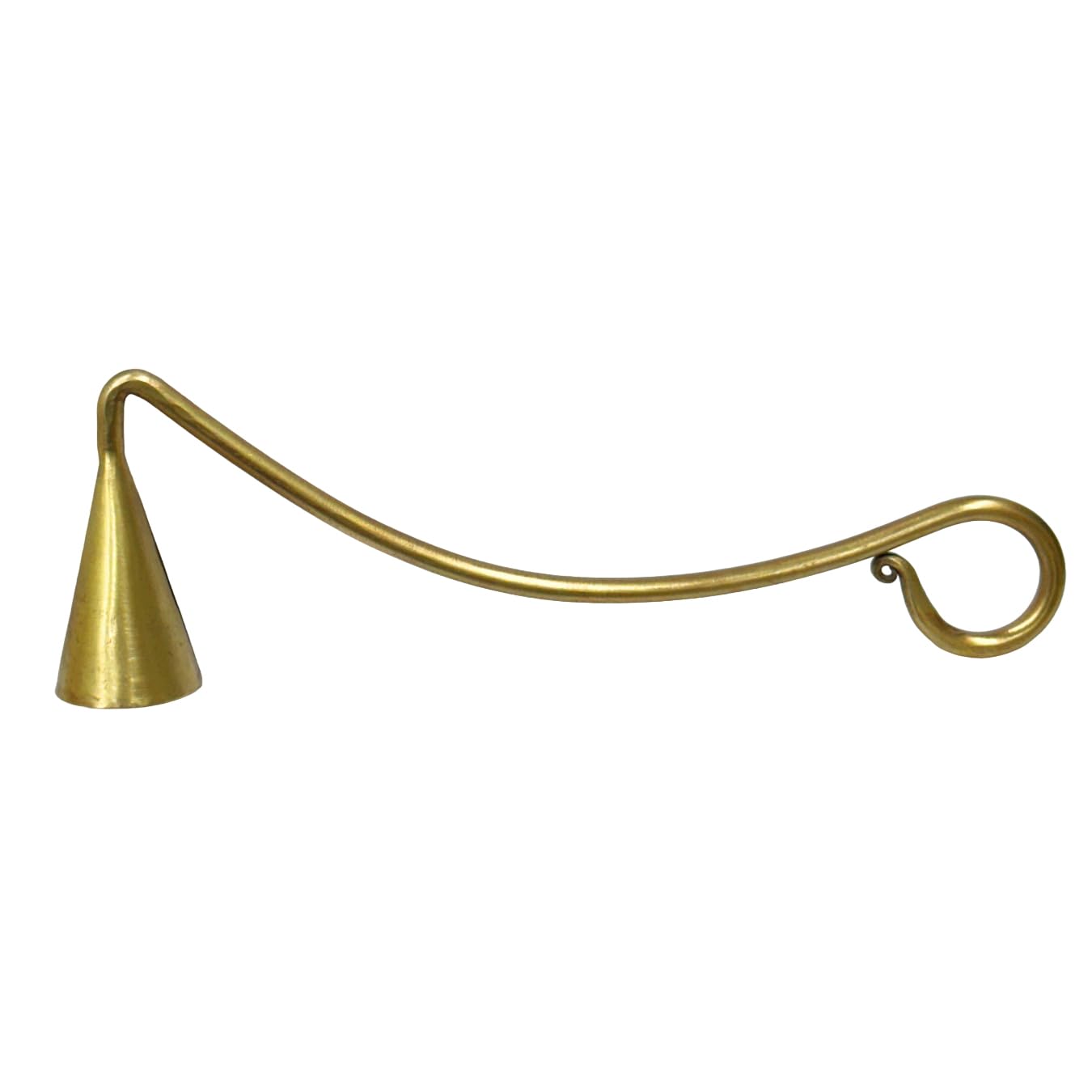 Hand-Forged Iron Candle Snuffer - Vintage Brass Candle Extinguisher - Handmade Blacksmith Gift for Candle Lovers - Classic Antique Home Decor - Perfect for Romantic Dinners, Spa Nights & Fireplace Ambiance