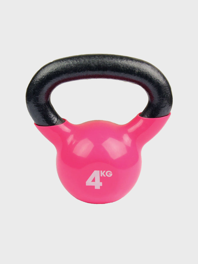 Yoga Mad Kettlebell - 4kg Pink Dumbbell for Home Workouts, Strength Training & Yoga | Perfect for Women's Fitness & Gym Training