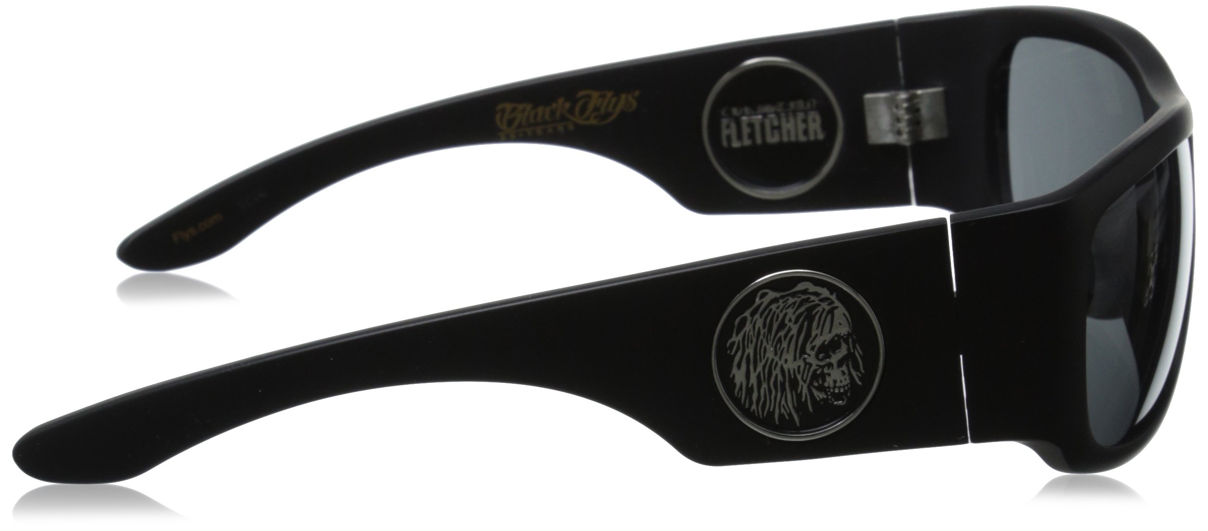 Black Flys Christian Fletcher Racer Fly Wrap Sunglasses - Polarized UV Protection Sports Sunglasses for Cycling, Running & Outdoor Activities