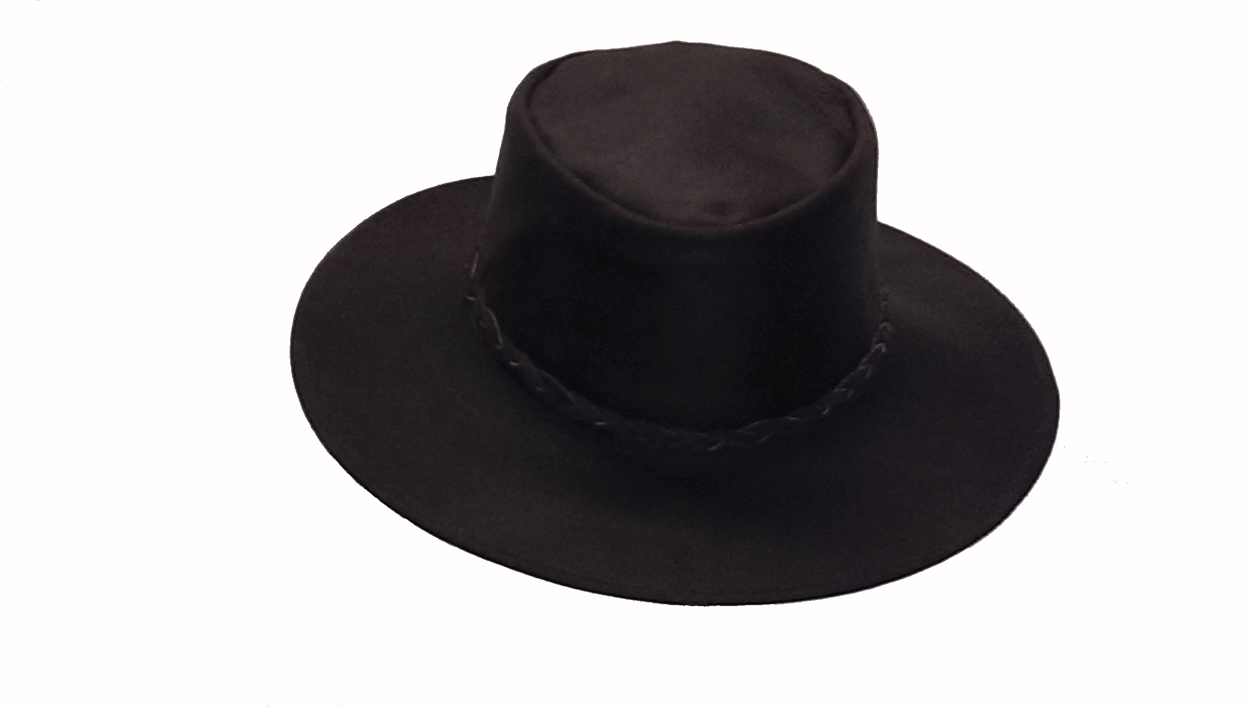 Sharpshooter Clint Eastwood Western Black Cowboy Hat & Blue Poncho Set - Classic Western Costume for Halloween, Cosplay, and Cowboy Themed Parties