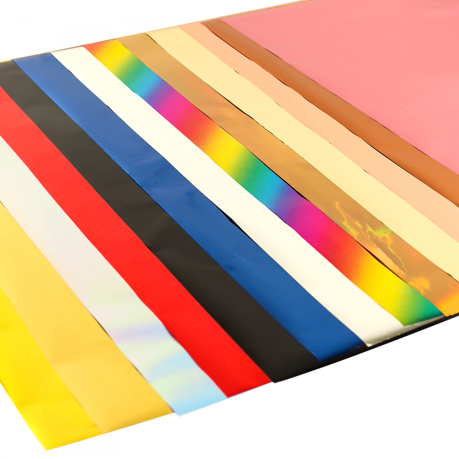 100PCS Glimmer Hot Foil Sheets - Metallic Variety Pack with Beautiful Colors, 7.9x11.4 Inch Toner Reactive Foil for Laser Printers & Laminators - Perfect for Scrapbooking, Card Making, DIY Paper Crafts and Gift Wrapping