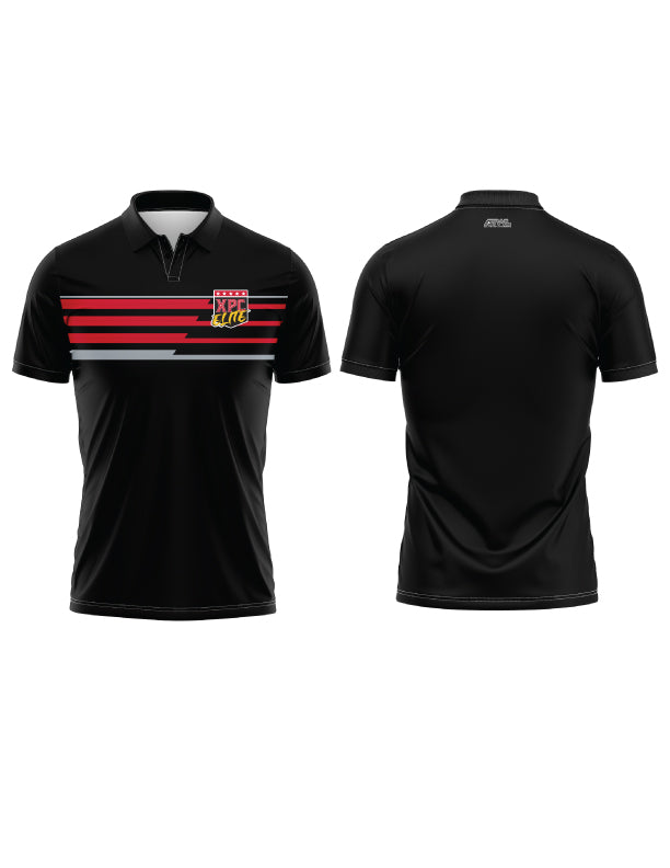 XPC Elite Men's Horizontal Stripe Polo Shirt - Breathable Cotton, Slim Fit, Casual & Business Wear - Perfect for Golf, Office, and Summer Outings