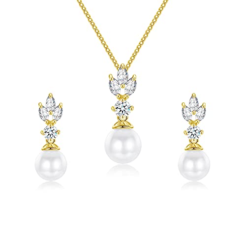 Gold-earrings & necklace