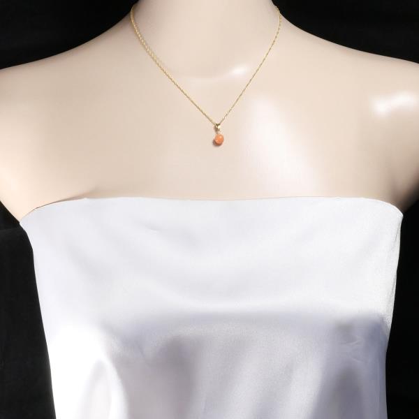 18K Yellow Gold Coral Necklace for Women - Elegant Handmade Jewelry Gift for Birthday, Anniversary & Valentine's Day | Perfect for Beach Weddings, Summer Parties & Special Occasions