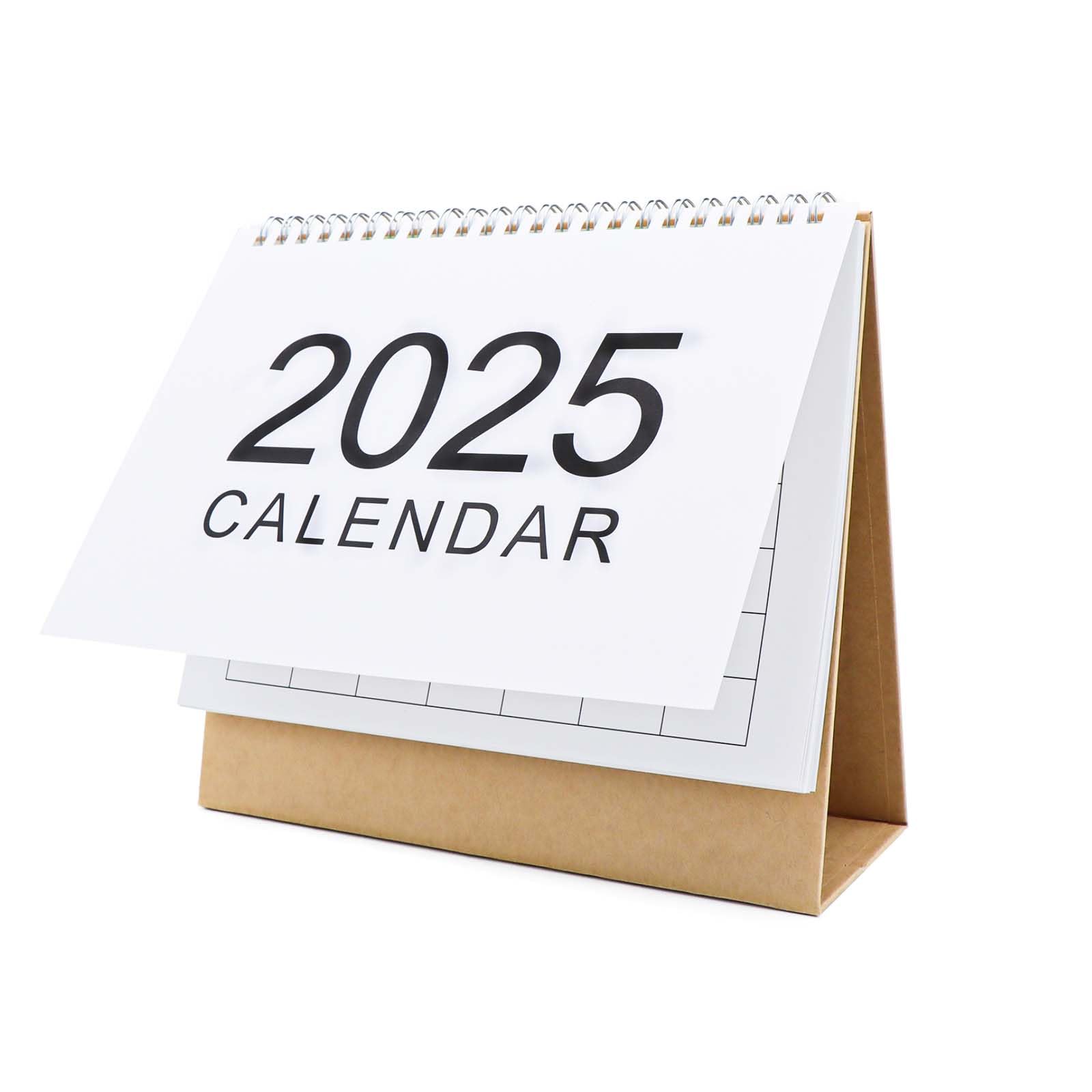 2025 Standing Desk Calendar - Wirebound Monthly Planner from Sep 2024 to Dec 2025 - Simple Design for Office, Home & School Use - Perfect for Productivity & Organization