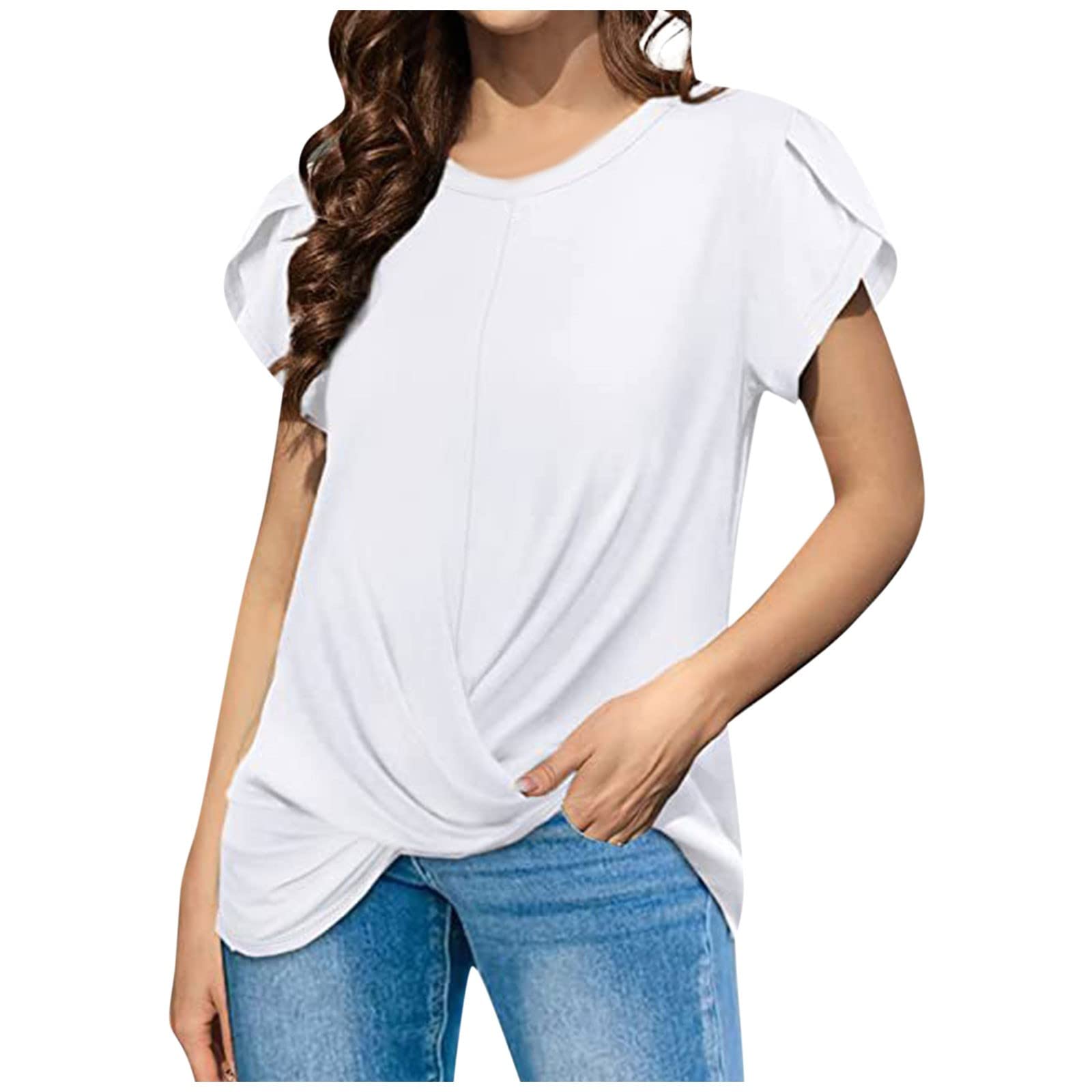 Women's Rayon Smocked Crop Tank Top - Casual Printed Basic Tee for Summer, Layering & Everyday Wear