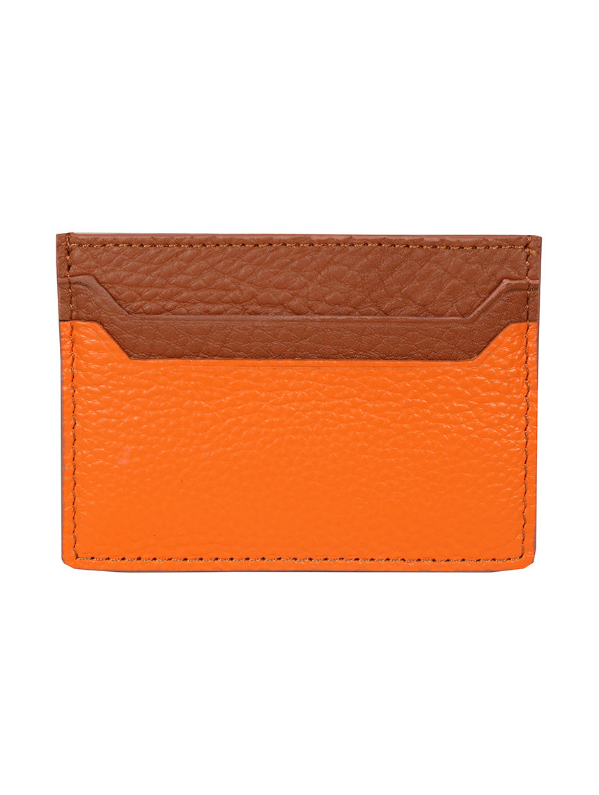 DÉCLIC Block Reverse RFID Blocking Credit Card Wallet - Slim Minimalist Leather Wallet for Men & Women - Perfect for Travel, Business & Everyday Use (Tan Orange)