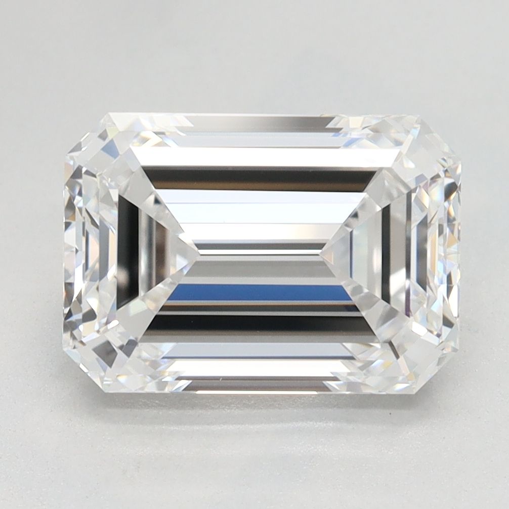 2.74 Carat D Color VVS2 Clarity Emerald Cut Lab-Grown Diamond for Engagement Rings & Fine Jewelry