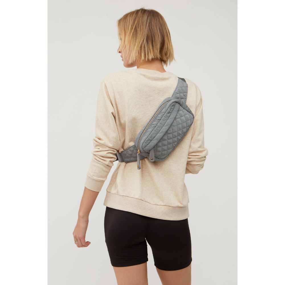 Teo Quilted Nylon Belt Bag for Women & Men - Stylish Crossbody Fanny Pack with Adjustable Strap - Perfect for Travel, Hiking, Concerts & Everyday Use