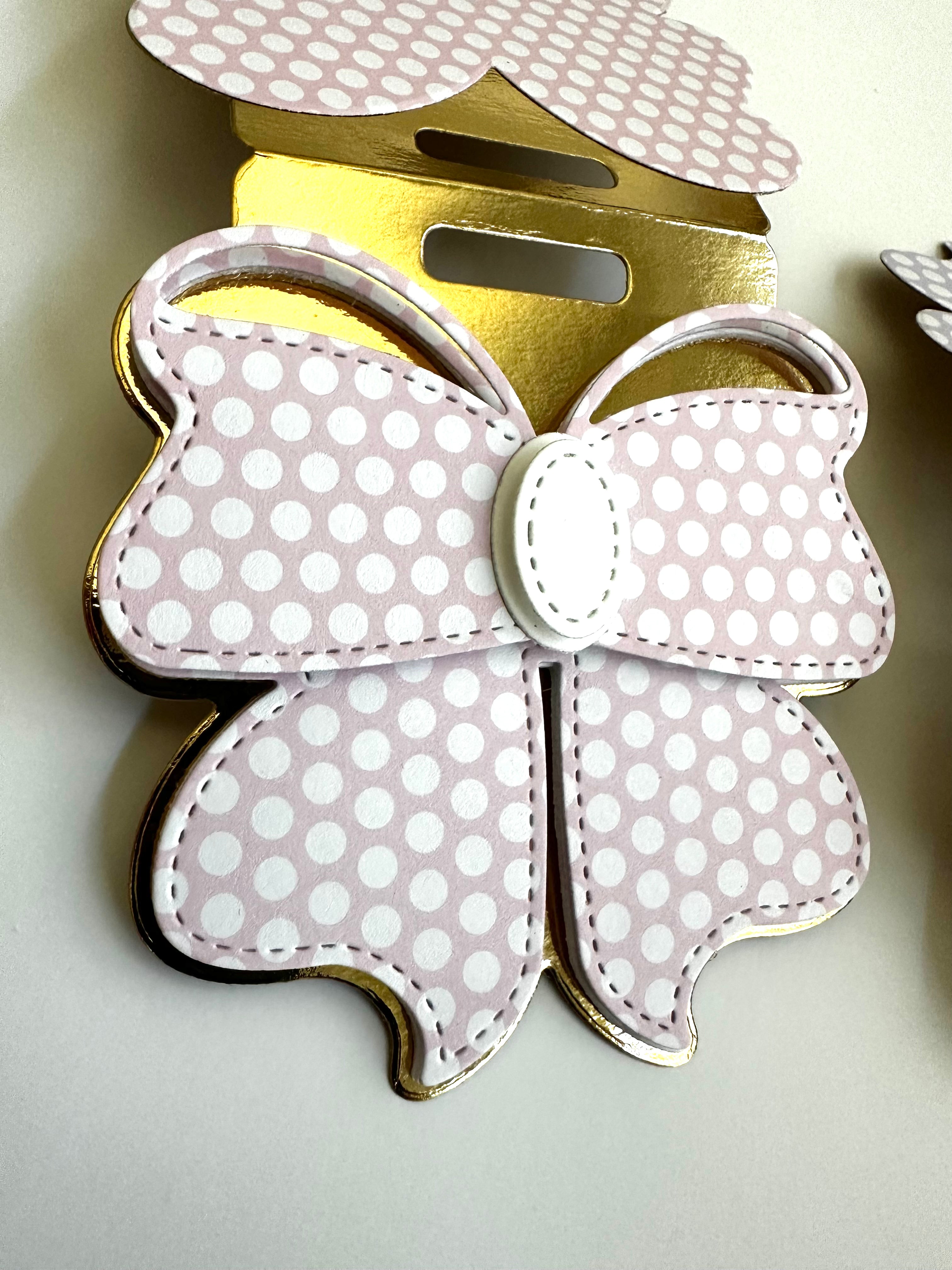 Custom Printed Bow Bag Toppers for Gift Wrapping - Perfect for Birthday Parties, Baby Showers & Wedding Favors
