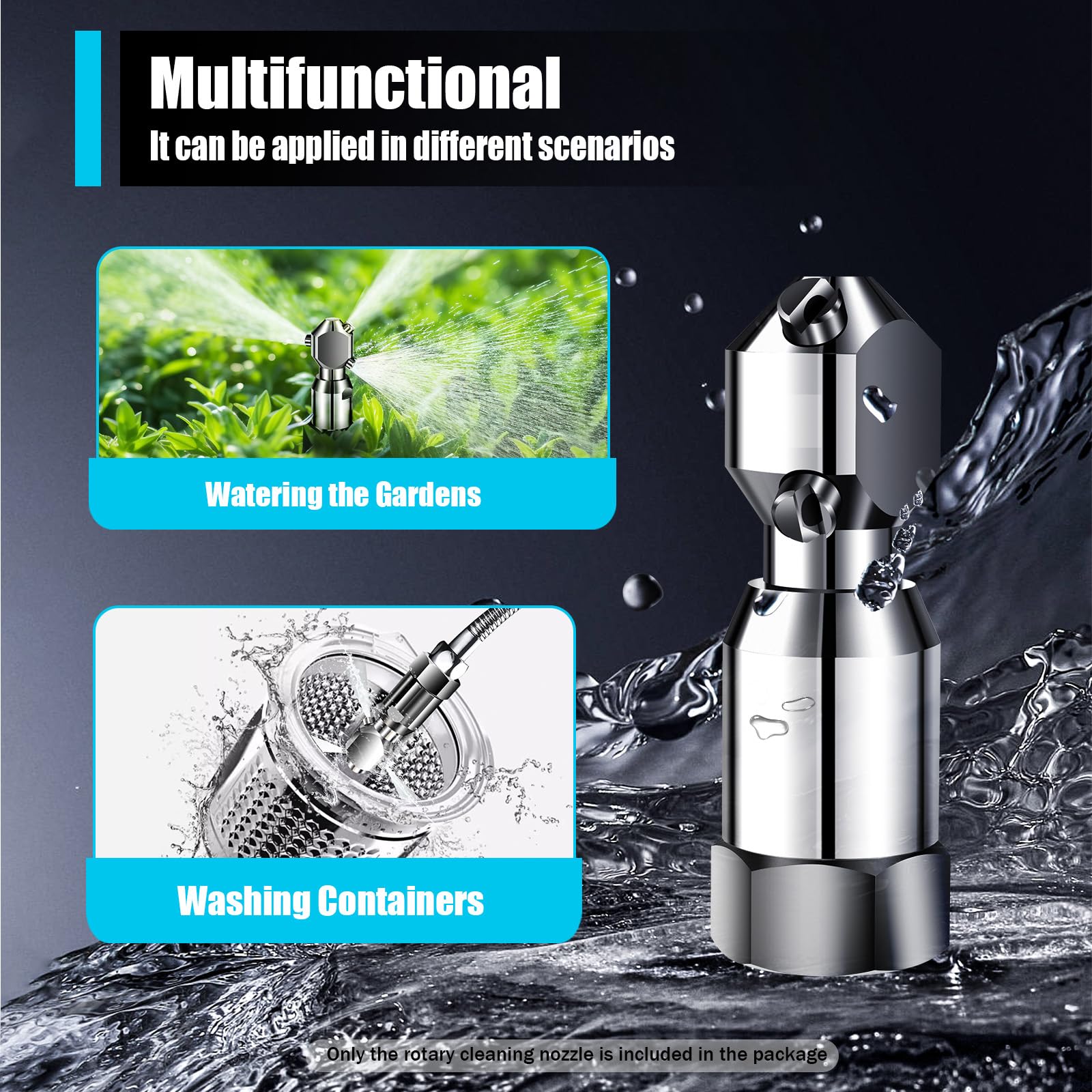 360 Degree Rotating Spray Nozzle with 3/4