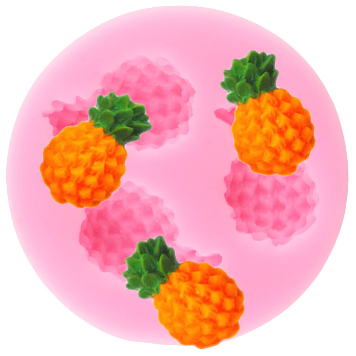 Premium Silicone Fruit-Shaped Jelly Molds Set of 6 - Strawberry, Orange, Pineapple, Mulberry, Blueberry & Grape for Cake Decorating, Cupcake Toppers, Chocolate & Candy Making - Perfect for Birthday Parties, Baking DIY and Home Kitchen Use