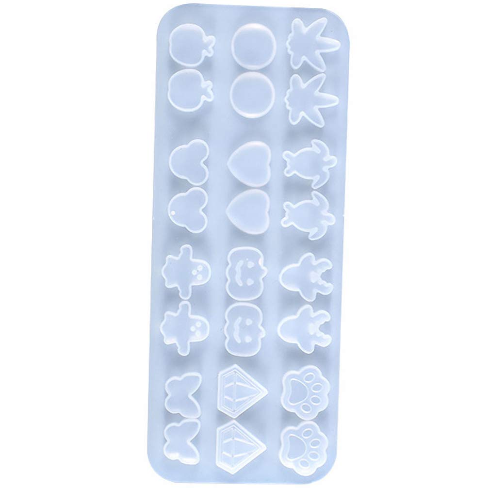 EXCEART Silicone Earring Molds for Resin Jewelry Making - DIY Epoxy Resin Charms Casting Molds for Handmade Earrings, Pendants & Charms - Perfect for Crafting Unique Gifts & Accessories at Home