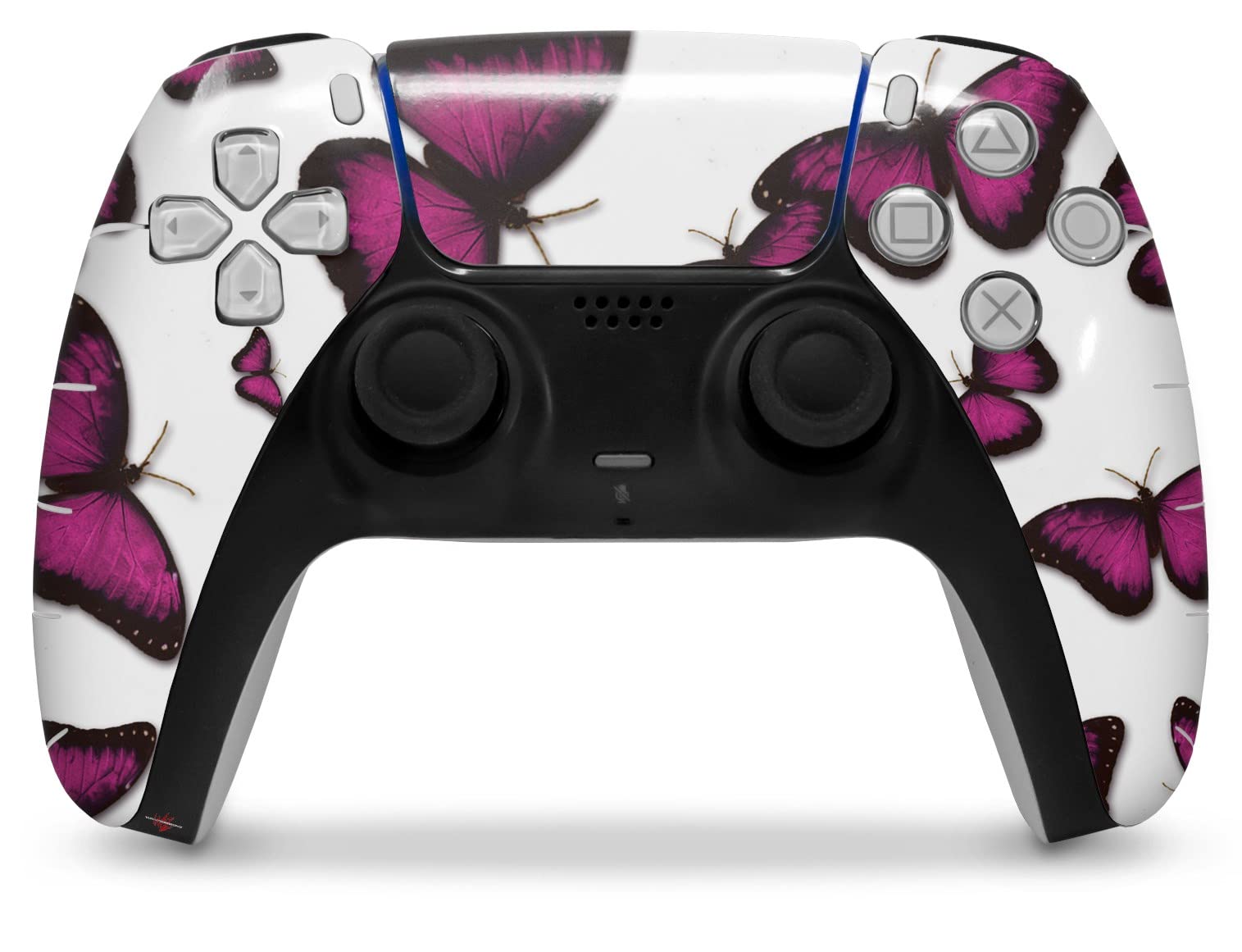 PS5 DualSense Controller Skin Wrap - Butterflies Purple for Gaming Protection