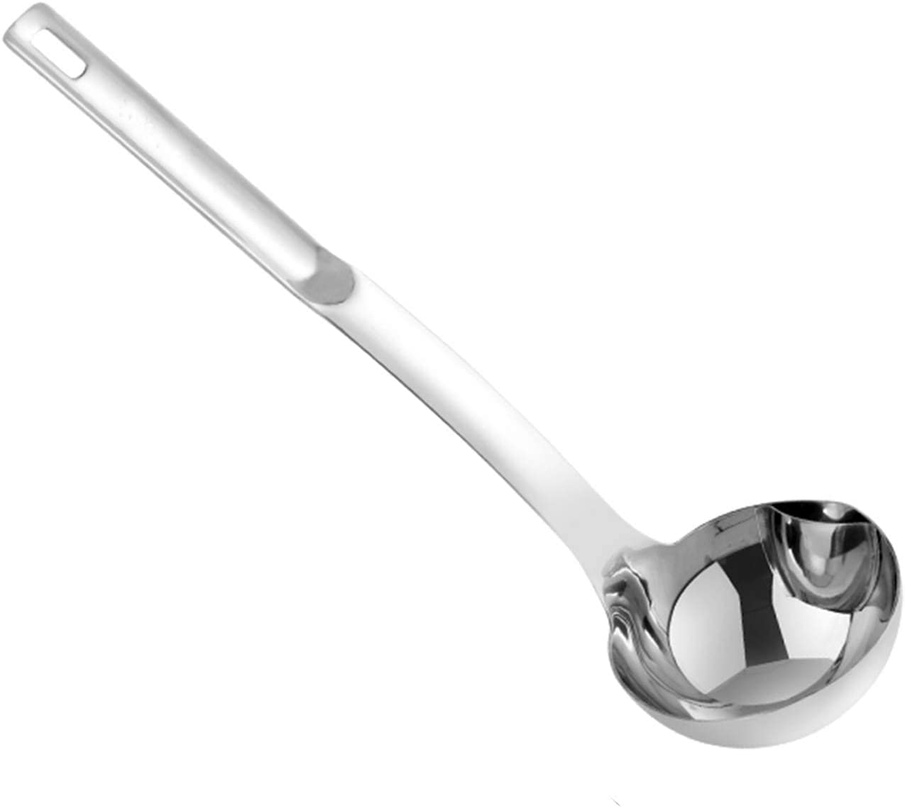 Stainless Steel Oil Soup Separating Spoon - Durable & Easy to Clean Kitchen Tool for Hot Pot, Pho, Ramen, Stew & Home Cooking