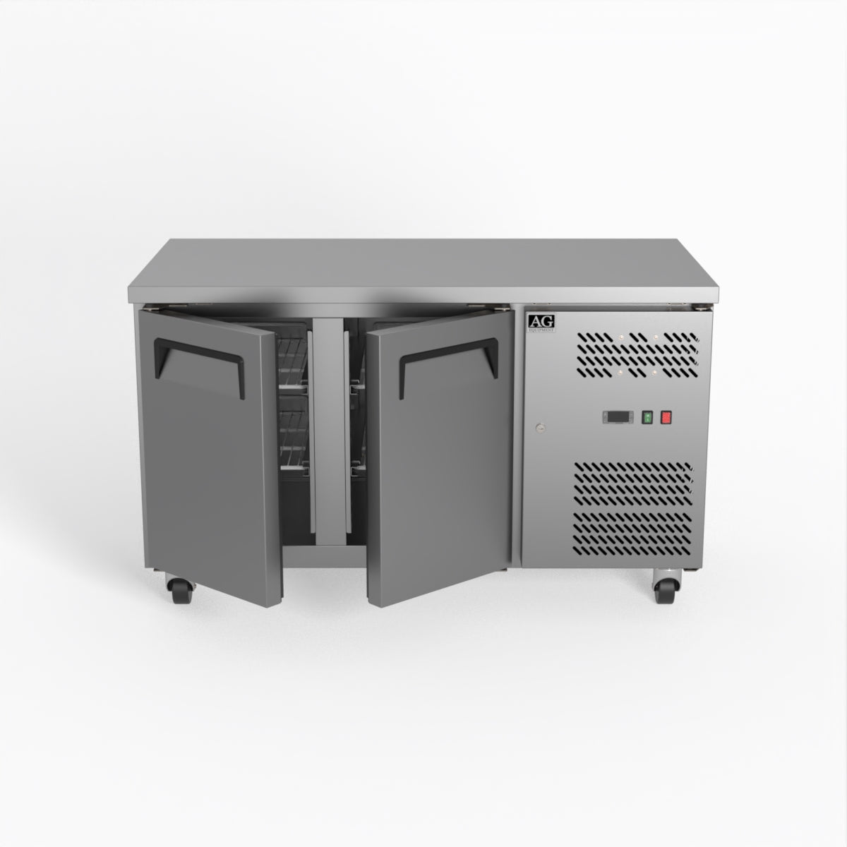 Commercial Under Counter Freezer - 2 Door Worktop Freezer 700mm Depth for Restaurants, Cafes & Food Service Businesses