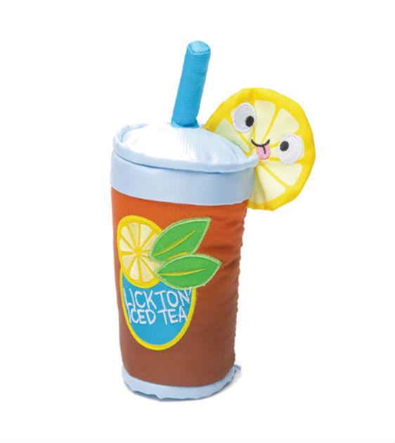 BarkShop Lickton Iced Tea Spiky Core Dog Plush Toy - $18 | Durable Chew Toy for Aggressive Chewers | Perfect for Teething Puppies & Playtime