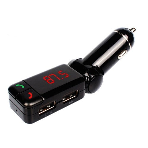 Bluetooth FM Transmitter for Car - Hands-Free Calling, USB Charger, AUX & MP3 Player - Wireless Car Kit for Music Streaming & Phone Calls While Driving