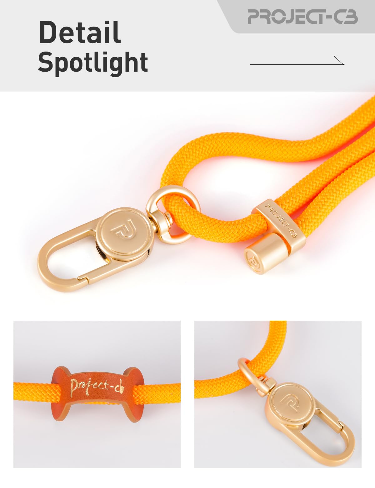 Project-CB Adjustable Phone Lanyard - Neck & Crossbody Strap with Tether Tab for Smartphones | Secure Hands-Free Carrying for Work, Travel & Outdoor Activities