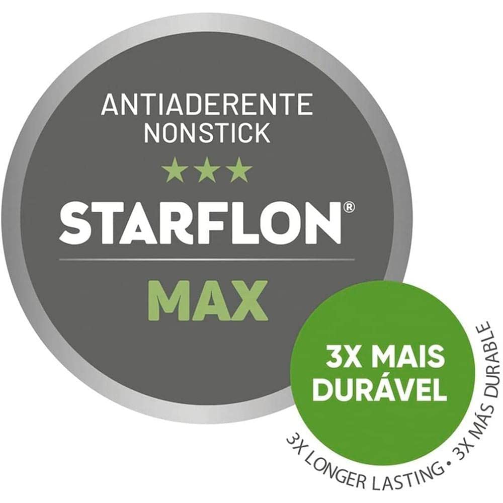 Tramontina Loreto 28cm Red Non-Stick Aluminum Wok Pan with Starflon Max Coating - 3.6L Capacity - Perfect for Stir-Frying, Sautéing & Asian Cooking