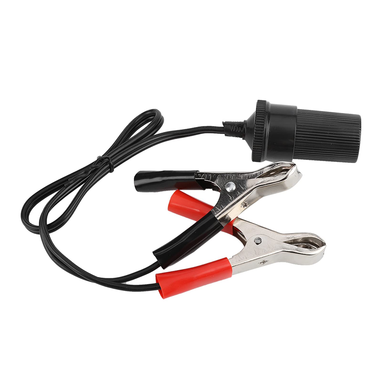 12V Car Lighter Adapter with Battery Clip - Travel & Camping Use