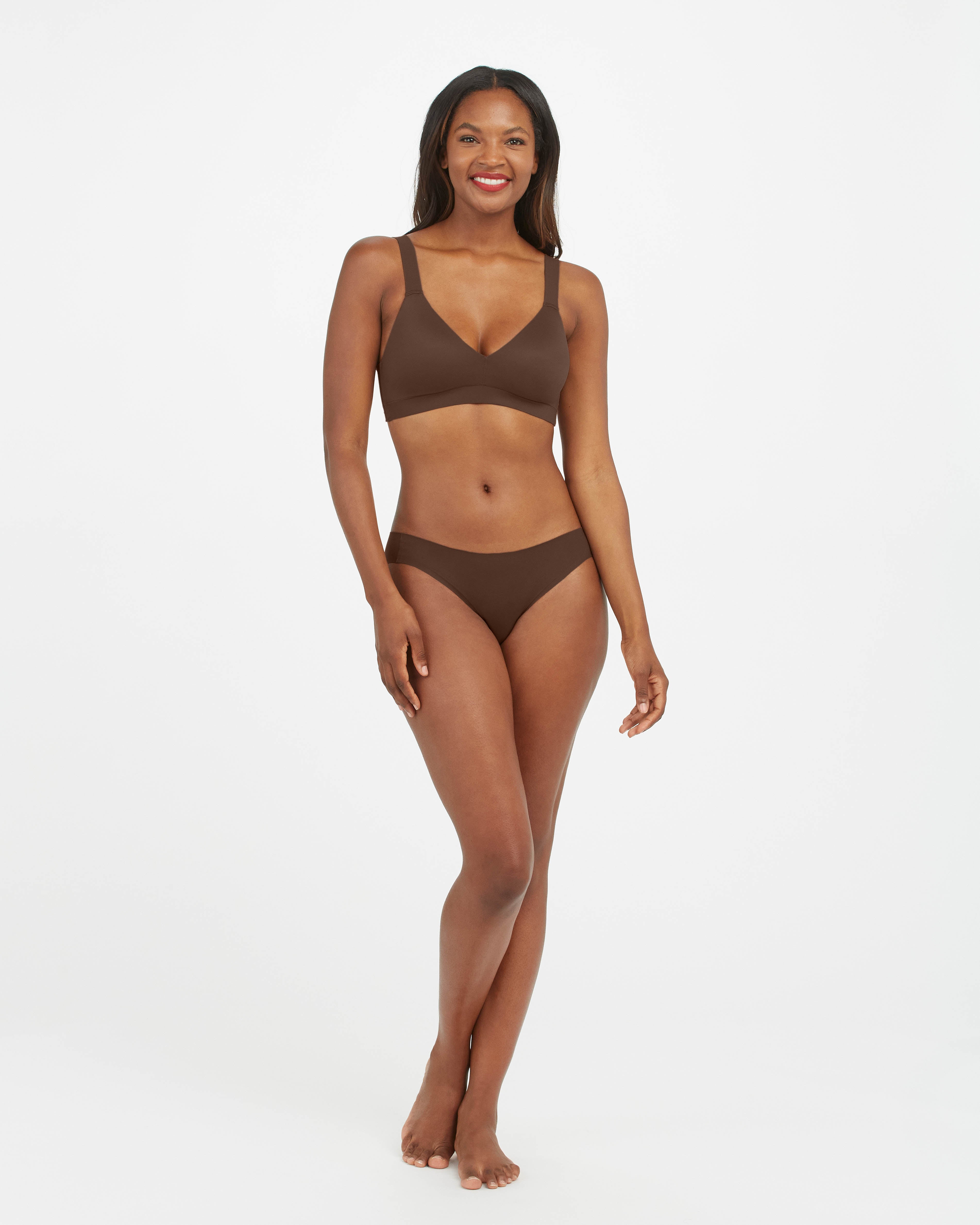 SPANX Smooth Comfort Lightly Lined Bralette - Wireless Support for Everyday Wear, Yoga & Lounge