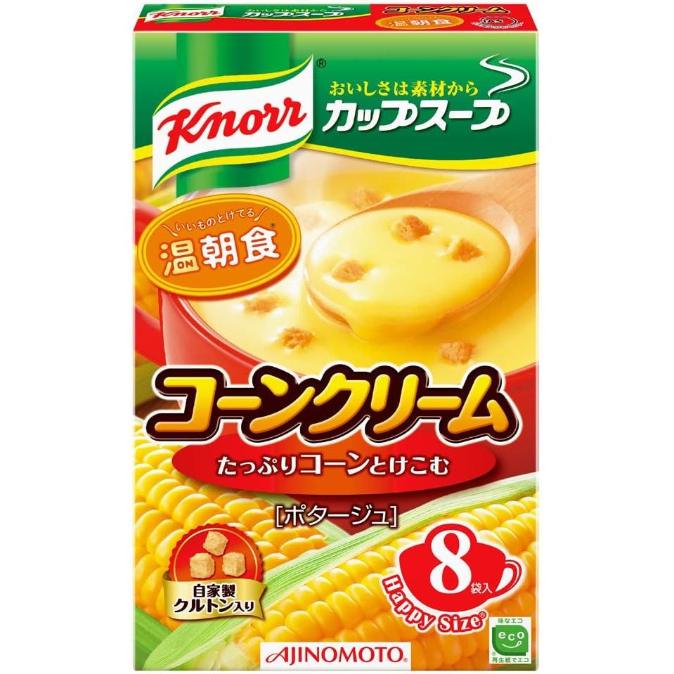 Knorr Instant Creamy Corn Soup with Croutons - 8 Count Pack | Quick & Easy Meal Solution for Busy Weeknights, Office Lunches & Camping Trips