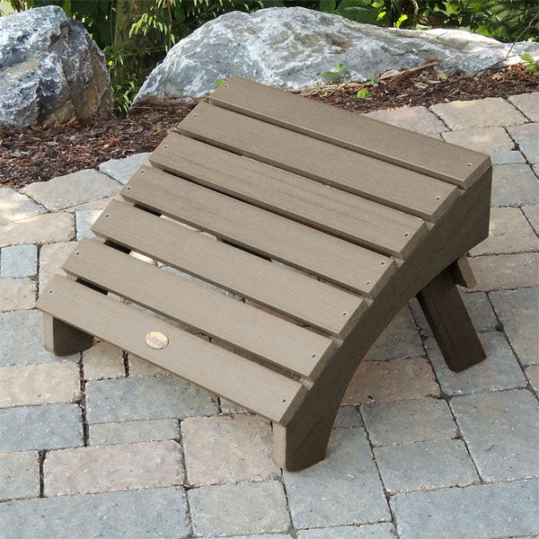 Premium Outdoor Folding Adirondack Ottoman - Waterproof Patio Footrest & Garden Lounge Chair Accessory for Deck, Poolside & Backyard Relaxation