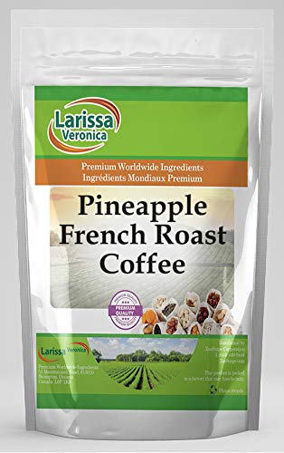 Gourmet Pineapple French Roast Coffee - Naturally Flavored Whole Coffee Beans, 8 oz - Perfect for Morning Brew & Afternoon Pick-Me-Up