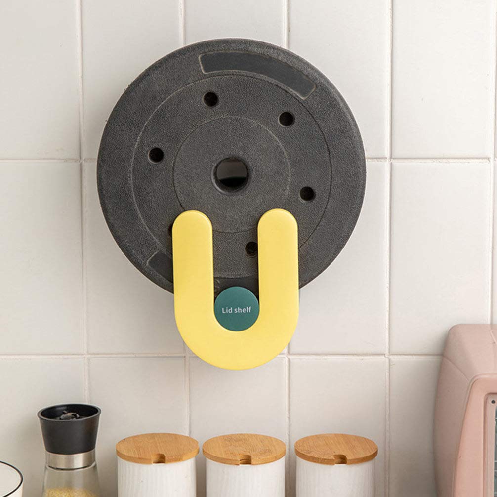 Wall-Mounted Pot Lid Rack - Kitchen Storage Organizer for Pots & Cutting Boards