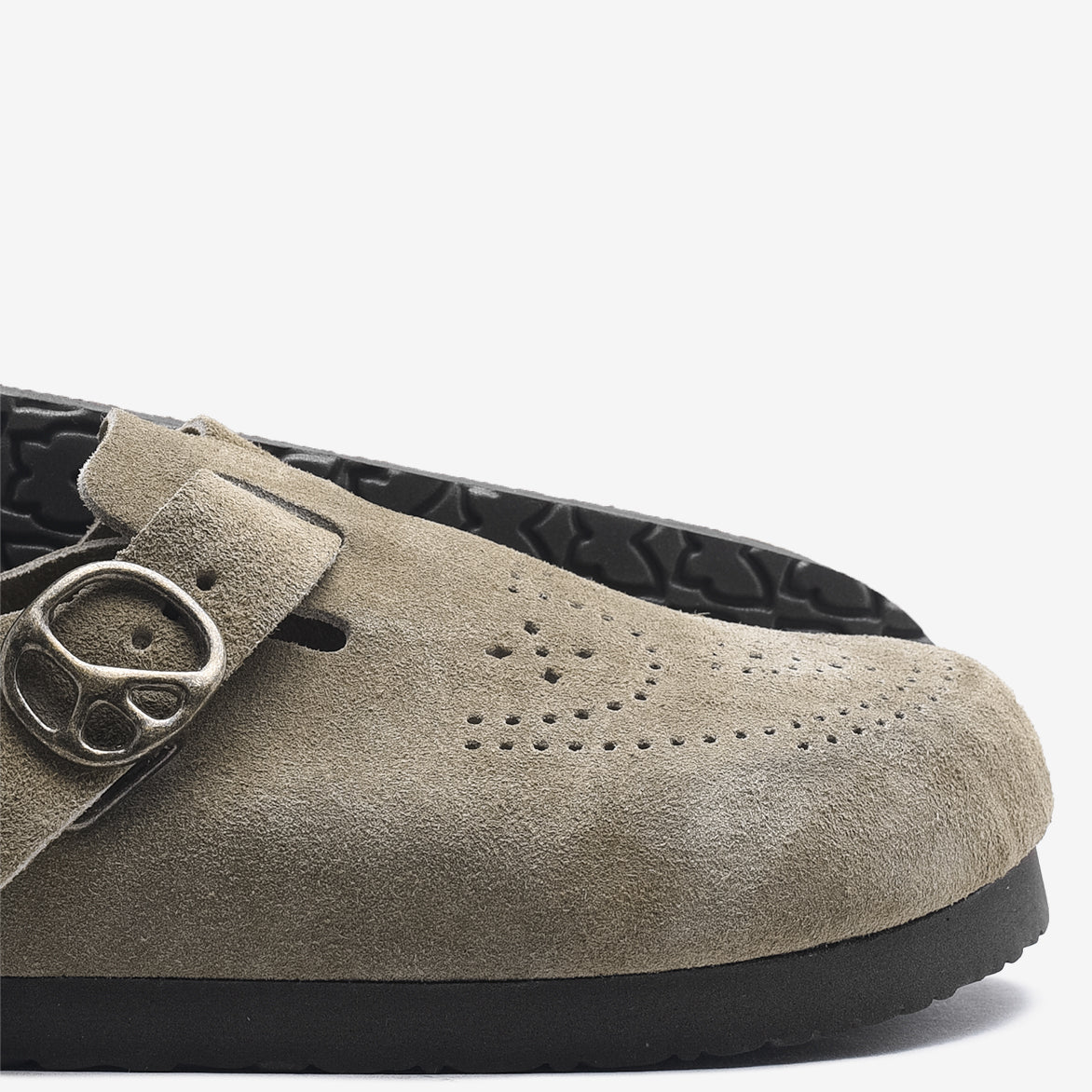 Comfortable Suede Clog Sandals in Taupe - Perfect for Casual Wear, Home & Outdoor Activities