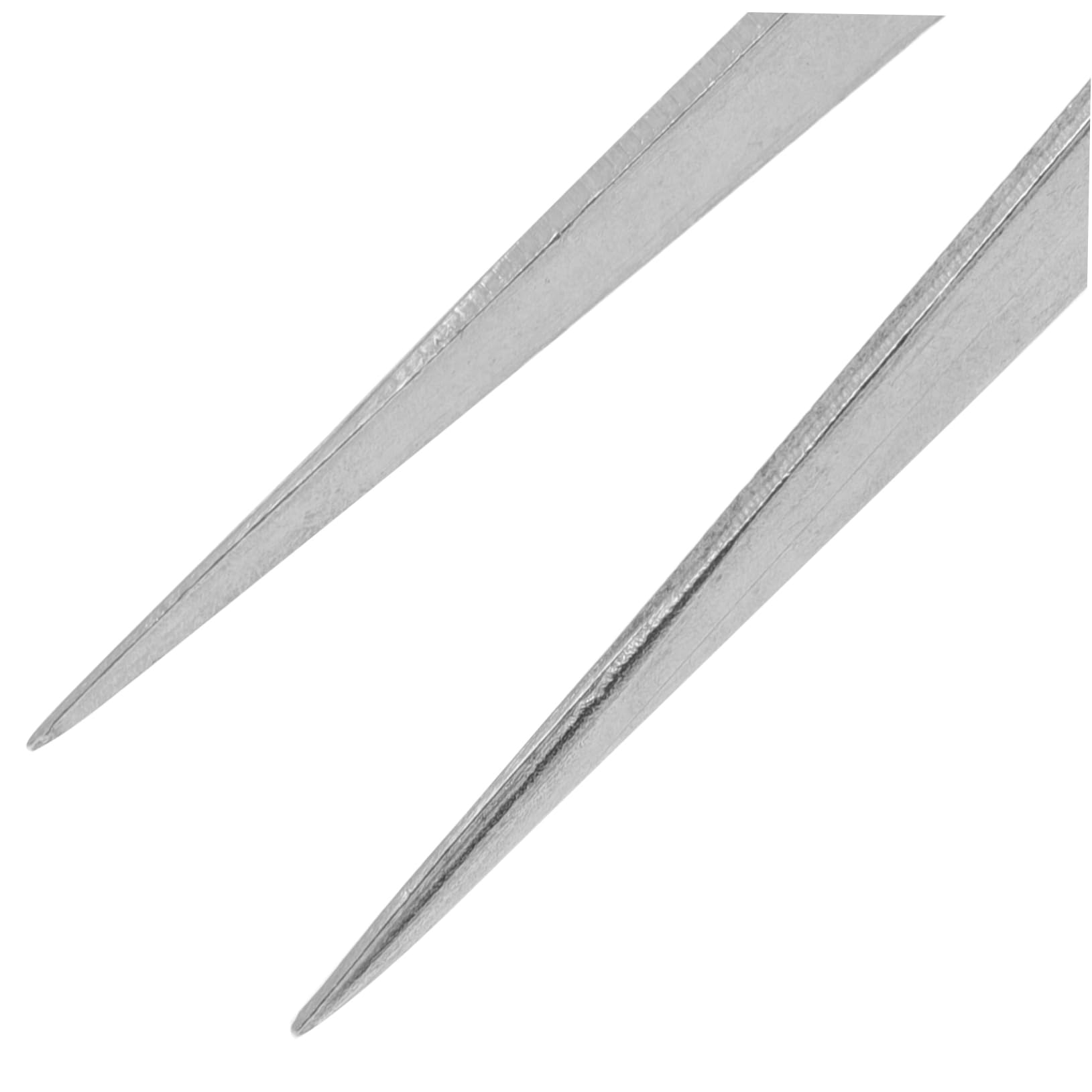 Angoily 2-Piece Stainless Steel Tweezers Set - Multi-Functional Clip Tweezers for Crafting, Nail Art, Eyelash Extensions - Straight & Curved Tips - Perfect for DIY Projects, Beauty Salons, and Professional Makeup Artists