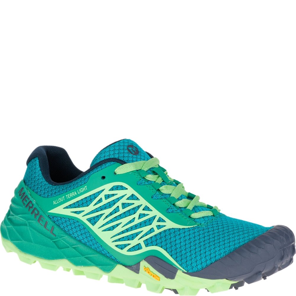 Merrell All Out Terra Light Women's Walking Shoes - Comfortable & Lightweight Hiking Shoes for Women - Size 6.5 - Blue - Perfect for Outdoor Adventures, Trail Walking & Travel