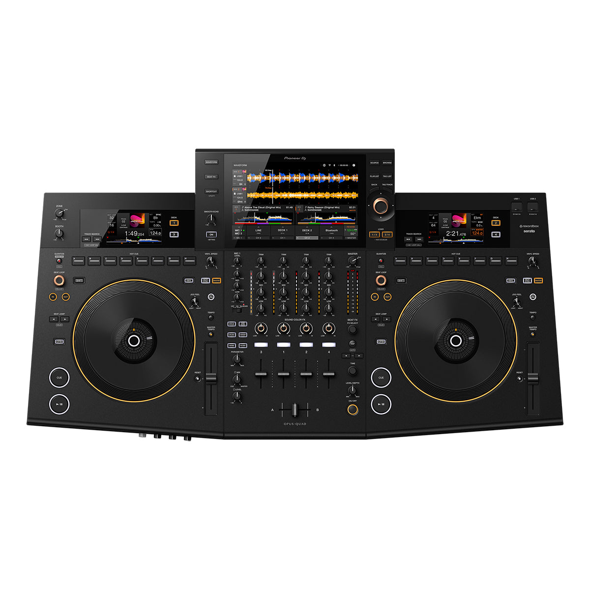 Pioneer DJ OPUS QUAD 4-Channel Professional All-in-One DJ Controller System for Club, Studio & Live Performances