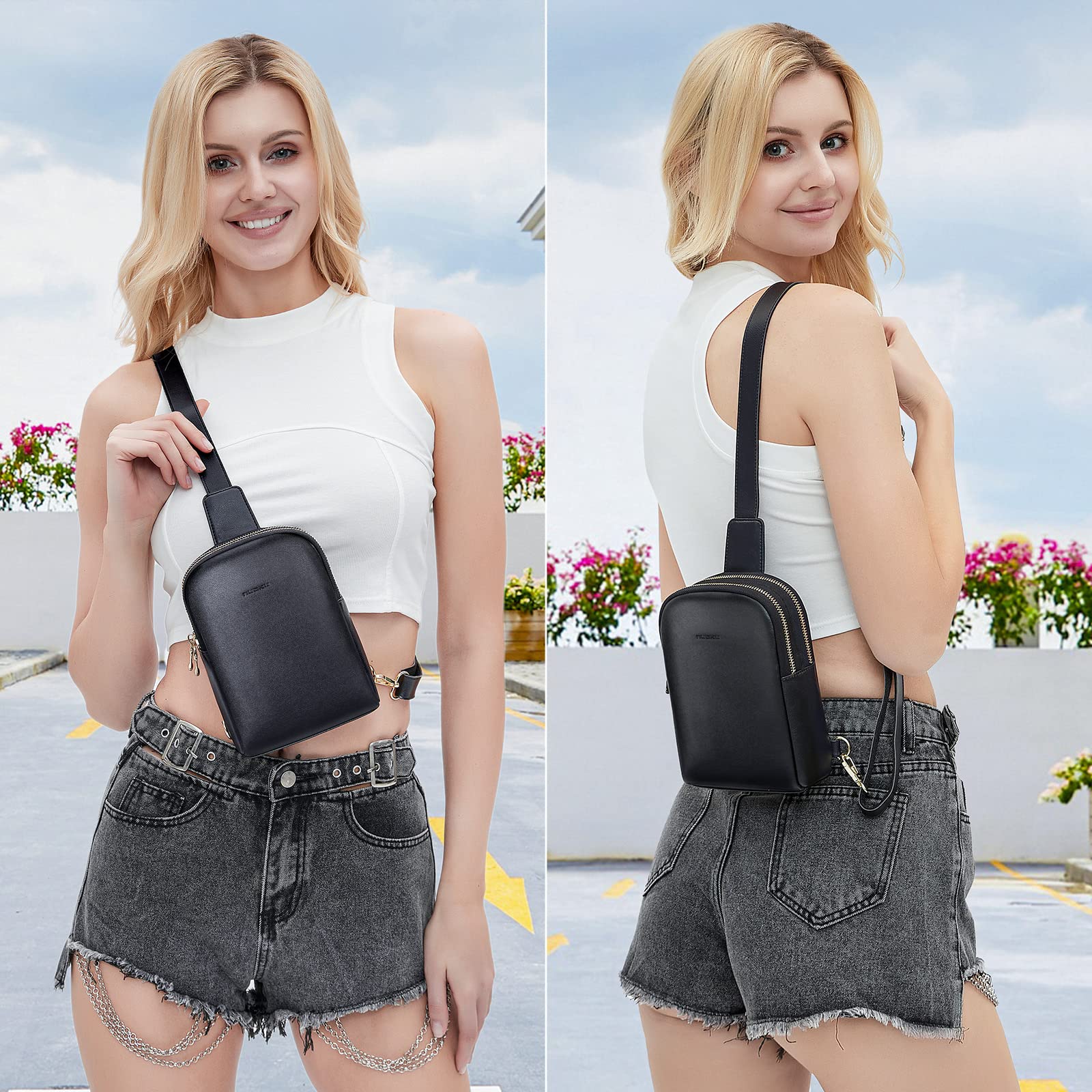 Nuoku Women's Crossbody Sling Bag - Small RFID Blocking Wallet & Phone Pouch for Travel, Shopping & Daily Essentials | Secure & Stylish Purse for iPhone, Cards & Cash