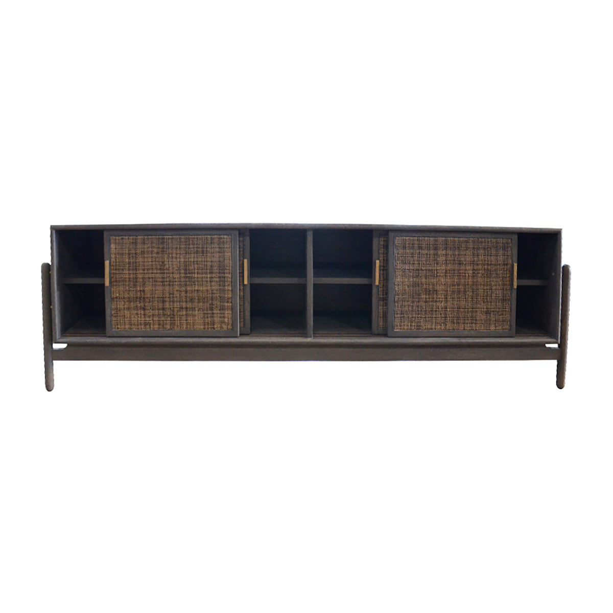Rattan Sideboard Cabinet - Natural Woven Storage Console Table for Living Room, Dining Room & Entryway - Alfa Rattan Furniture for Home Decor & Organization