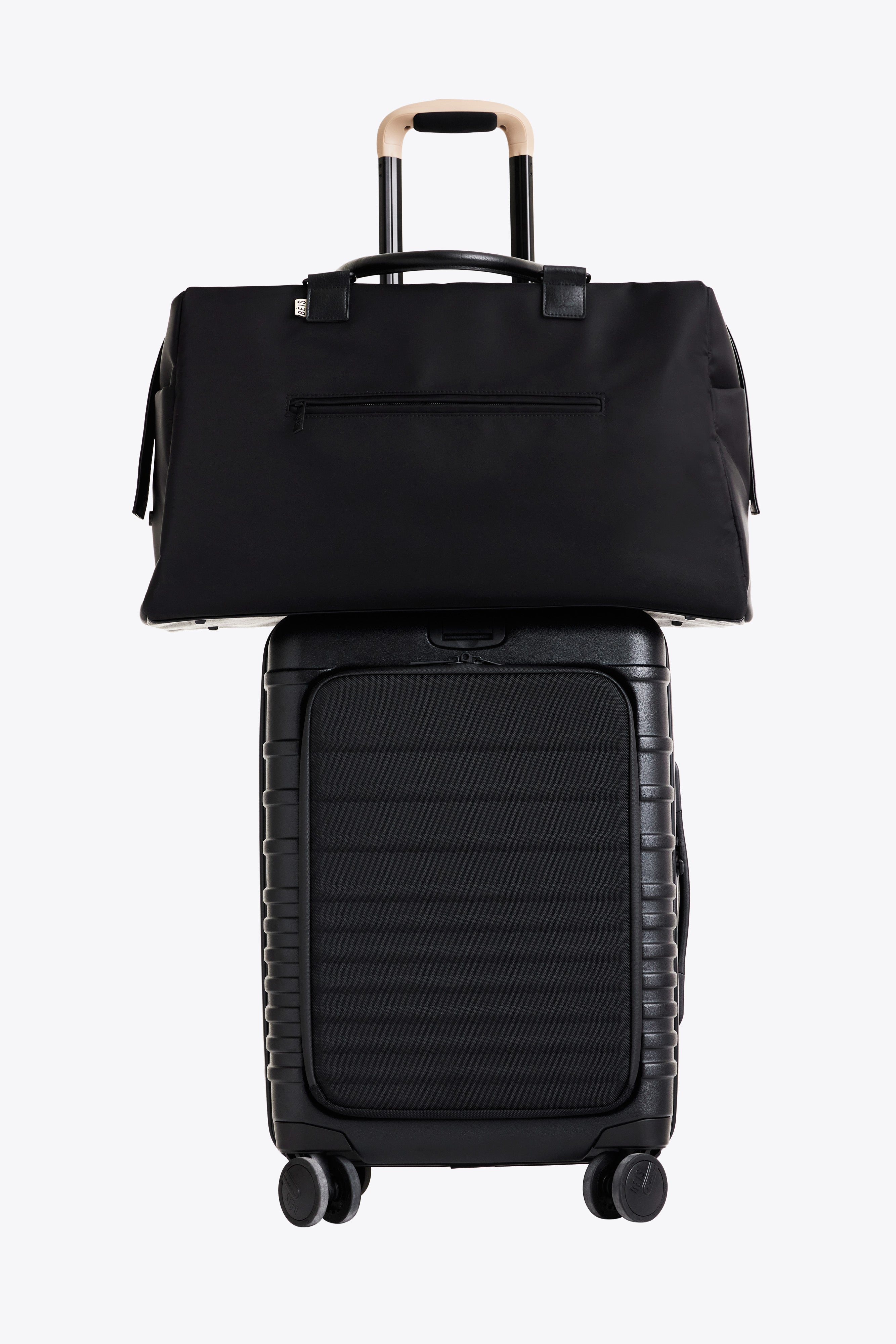 Premium Black Commuter Duffle Bag - Waterproof Travel & Gym Backpack for Men & Women | Perfect for Business Trips, Workouts & Weekend Getaways