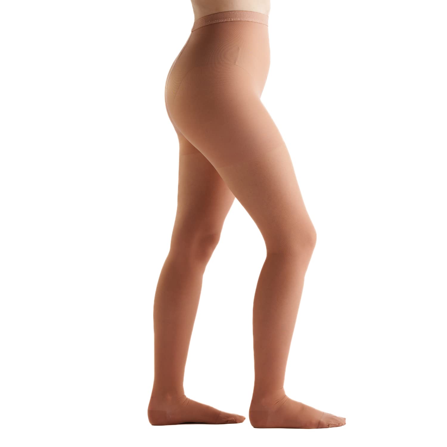 EvoNation Women's Waist-High 8-15 mmHg Graduated Compression Pantyhose - Mild Support Stockings for Varicose Veins, Swelling & Travel - Perfect for Pregnancy, Nurses & Long Flights