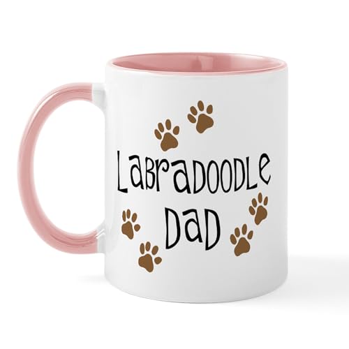White/Pink Inside - Labradoodle Dad Mug