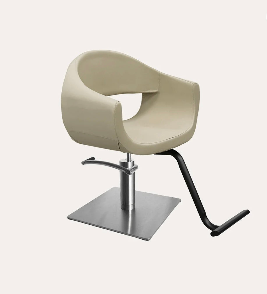 Luna Salon Chair - Professional Hydraulic Styling Chair for Hairdressers & Barbers - Adjustable Height & Swivel Base - Perfect for Salons, Barber Shops & Home Use