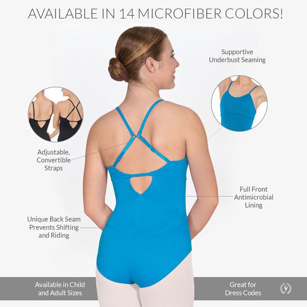 Eurotard Adult Multi-Way Cami Leotard - Adjustable Straps Dancewear for Ballet, Yoga & Gymnastics - Perfect for Performances, Practice & Workouts
