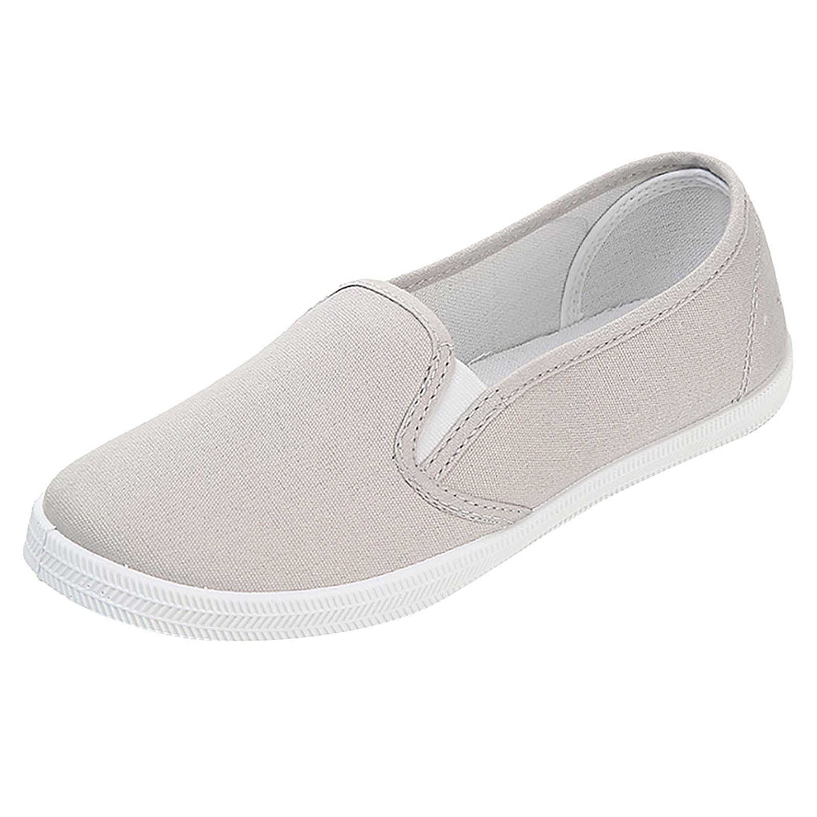 Women's Casual Sneakers - Fashionable Comfortable Canvas Flat Loafers for Everyday Wear | Perfect for Walking, Work & Weekend Outfits