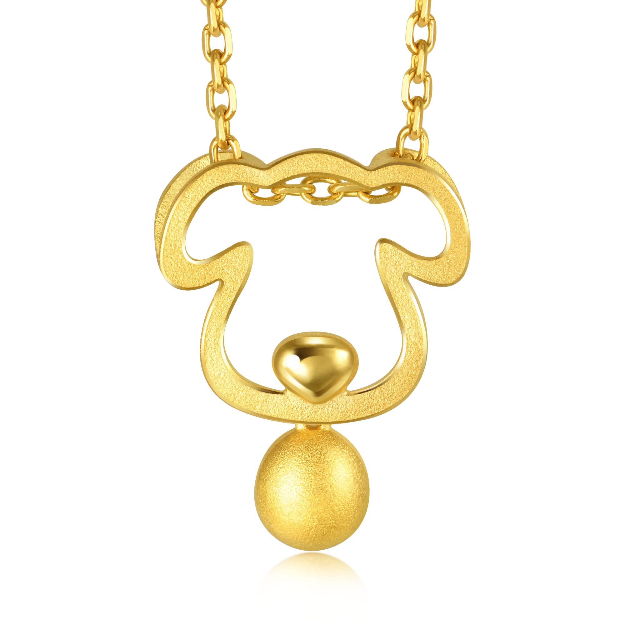 24K Solid Gold Chinese Zodiac Pendant for Women - 999.9 Pure Gold Charm Necklace Gift (Price by Weight) - Perfect for Birthday, Anniversary & Chinese New Year Gifts