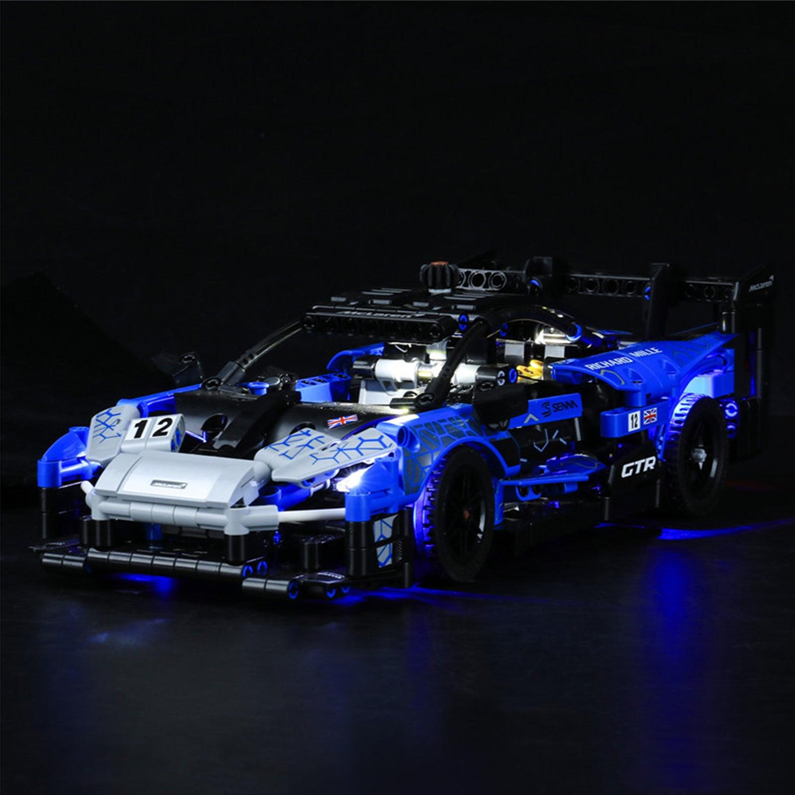 LEGO Technic McLaren Senna GTR 42123 Light Kit - Upgrade Your Model Car with LED Lights for Realistic Display & Night Showcase