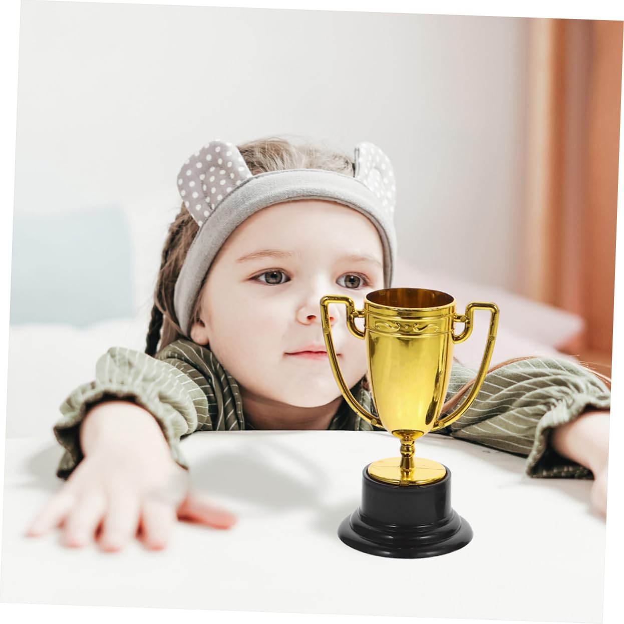 KOMBIUDA Competition Trophy Cups - 6pcs Set for Boys and Girls | Winner Awards, Party Favors & Event Decorations | Perfect for Sports Awards, School Competitions & Birthday Parties