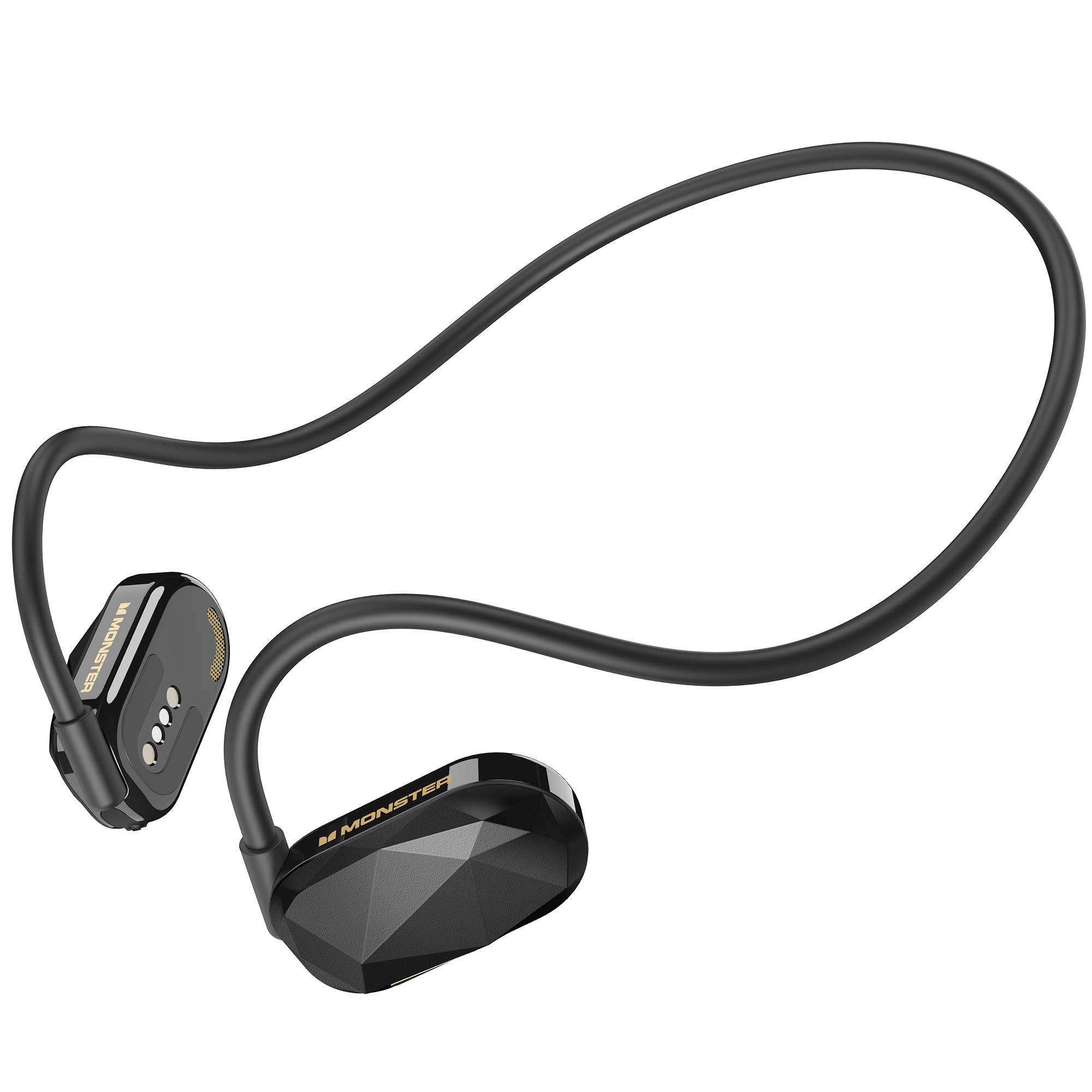 Monster Aria Free Open Ear Bluetooth Headphones - Wireless Air Conduction Headset with ENC Clear Talk, 8H Playtime, Lightweight Sport Earphones for Running, Cycling, Driving, Hiking - Perfect for Outdoor Activities & Workouts