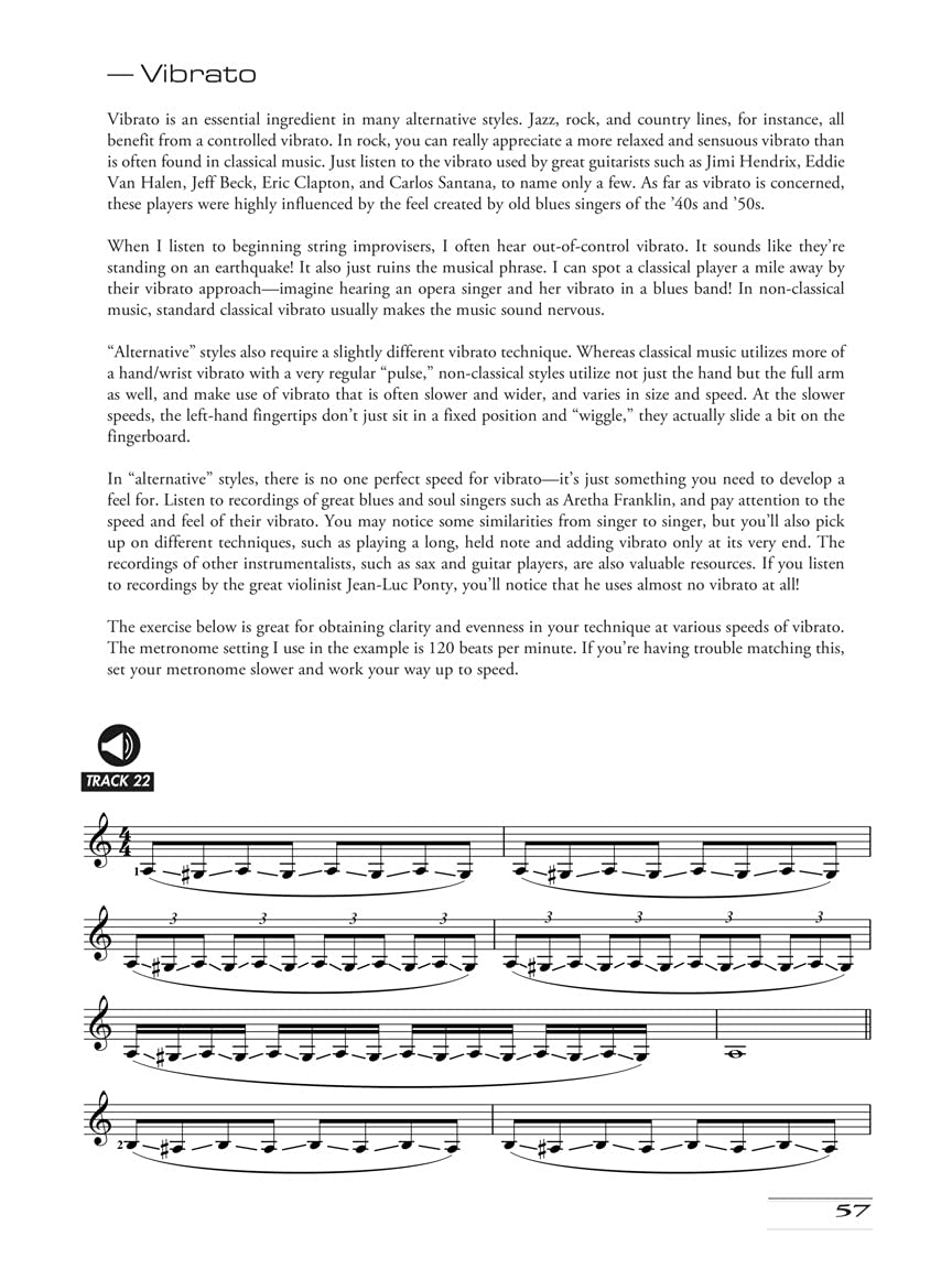Mark Wood Improvisational Violin Method Book & CD - Learn Electric Violin Techniques for Rock, Jazz & Contemporary Music - Perfect for Performances & Music Practice