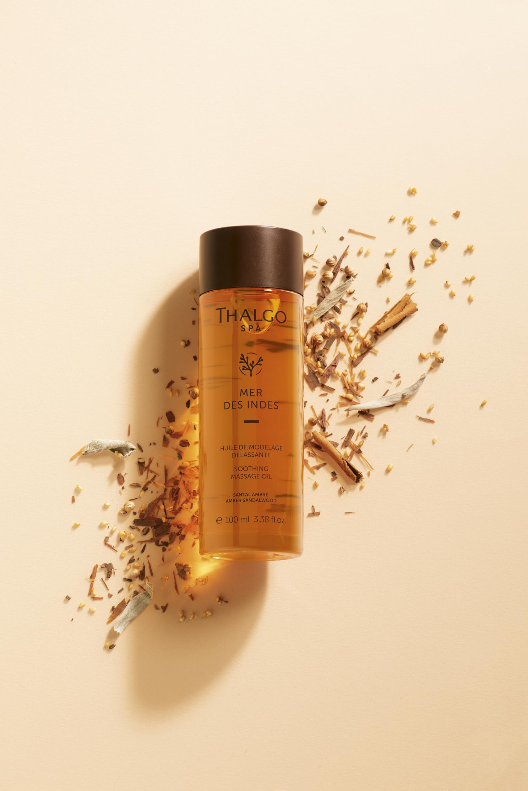 THALGO Relaxing & Soothing Massage Oil for Body & Aromatherapy - Perfect for Spa, Stress Relief & Self-Care at Home